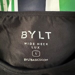 Bylt wide neck T shirt drop cut lux